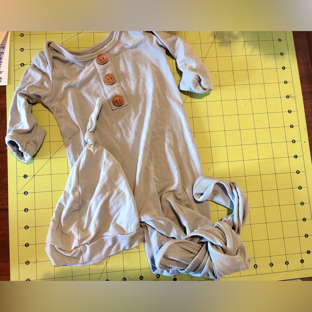 Baby Romper with Wooden Buttons